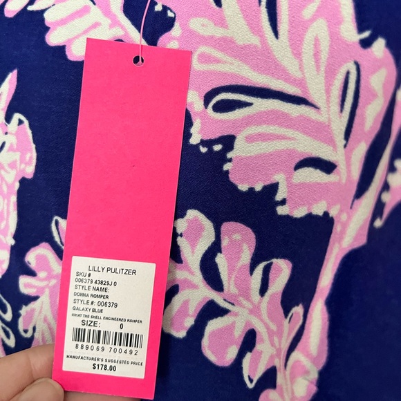 NWT Lilly Pulitzer Donna Romper - Picture 2 of 2